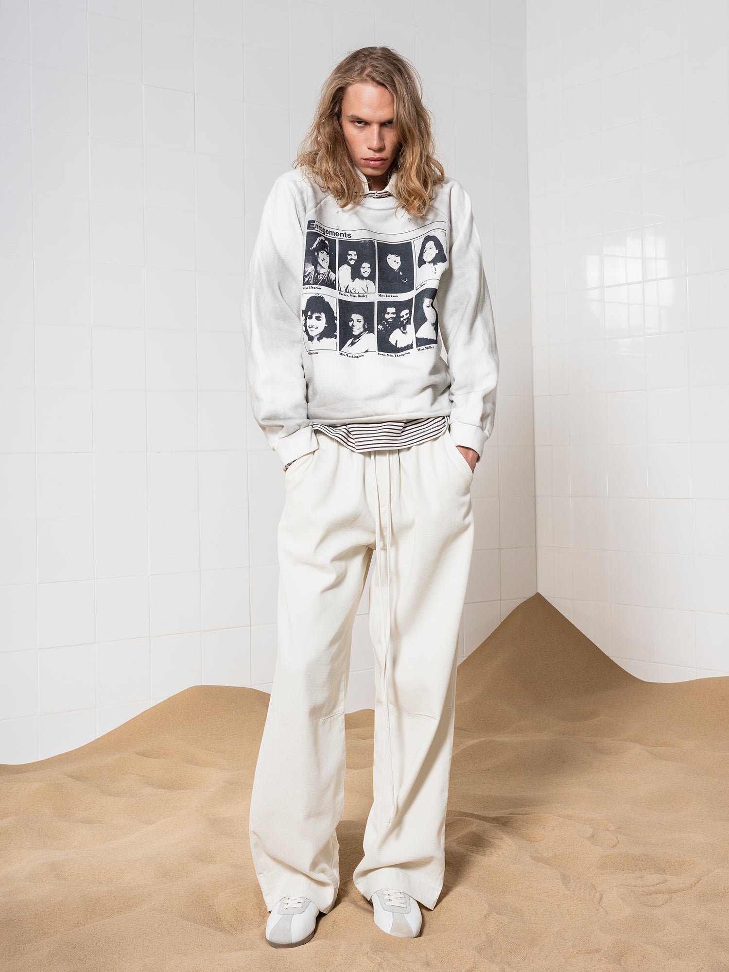 VINTAGE CREWNECK - DIRTY WHITE ENRAGEMENTS