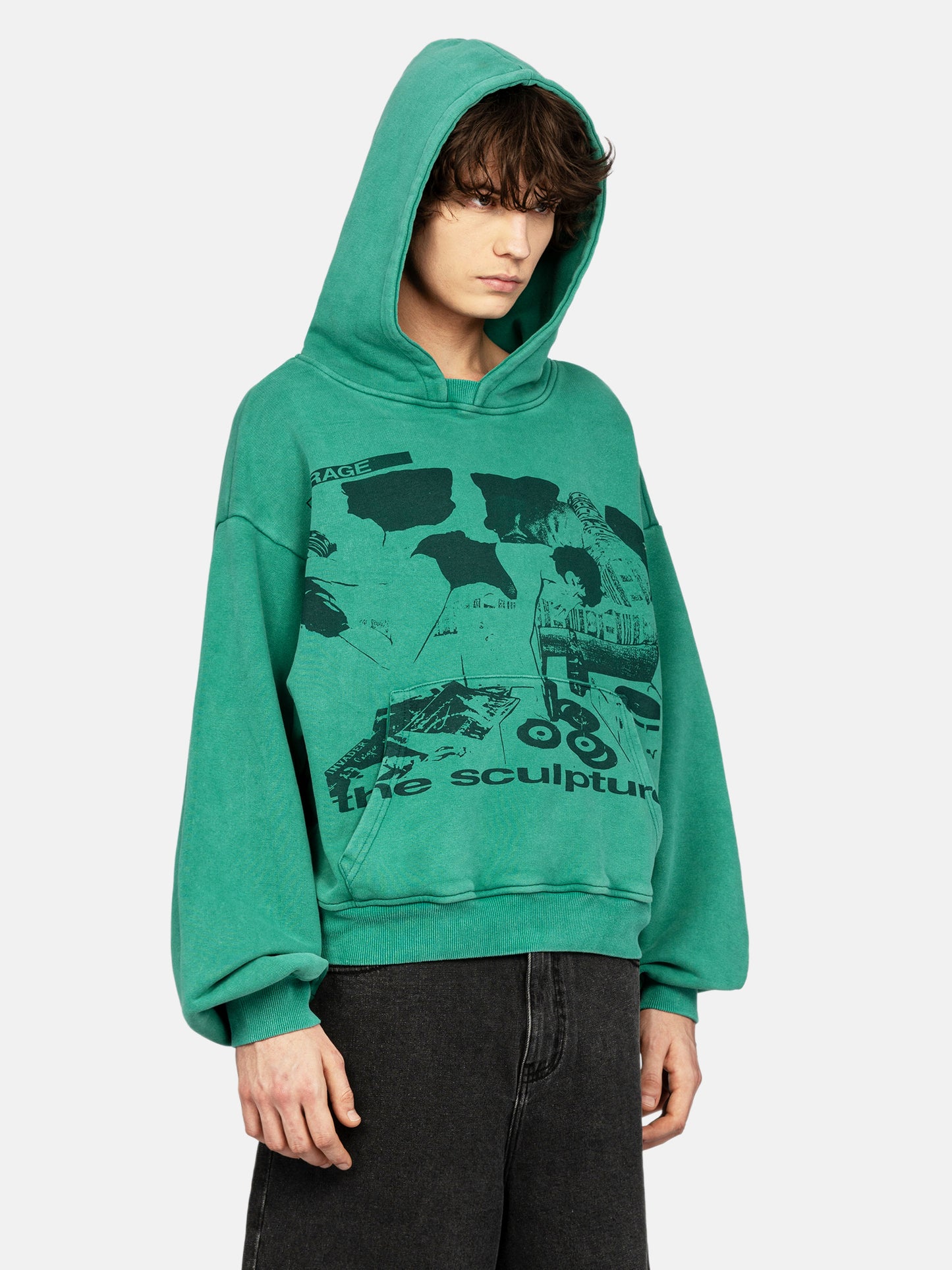 SCULPTURE EDITOR'S CUT WASHED GREEN HOODIE