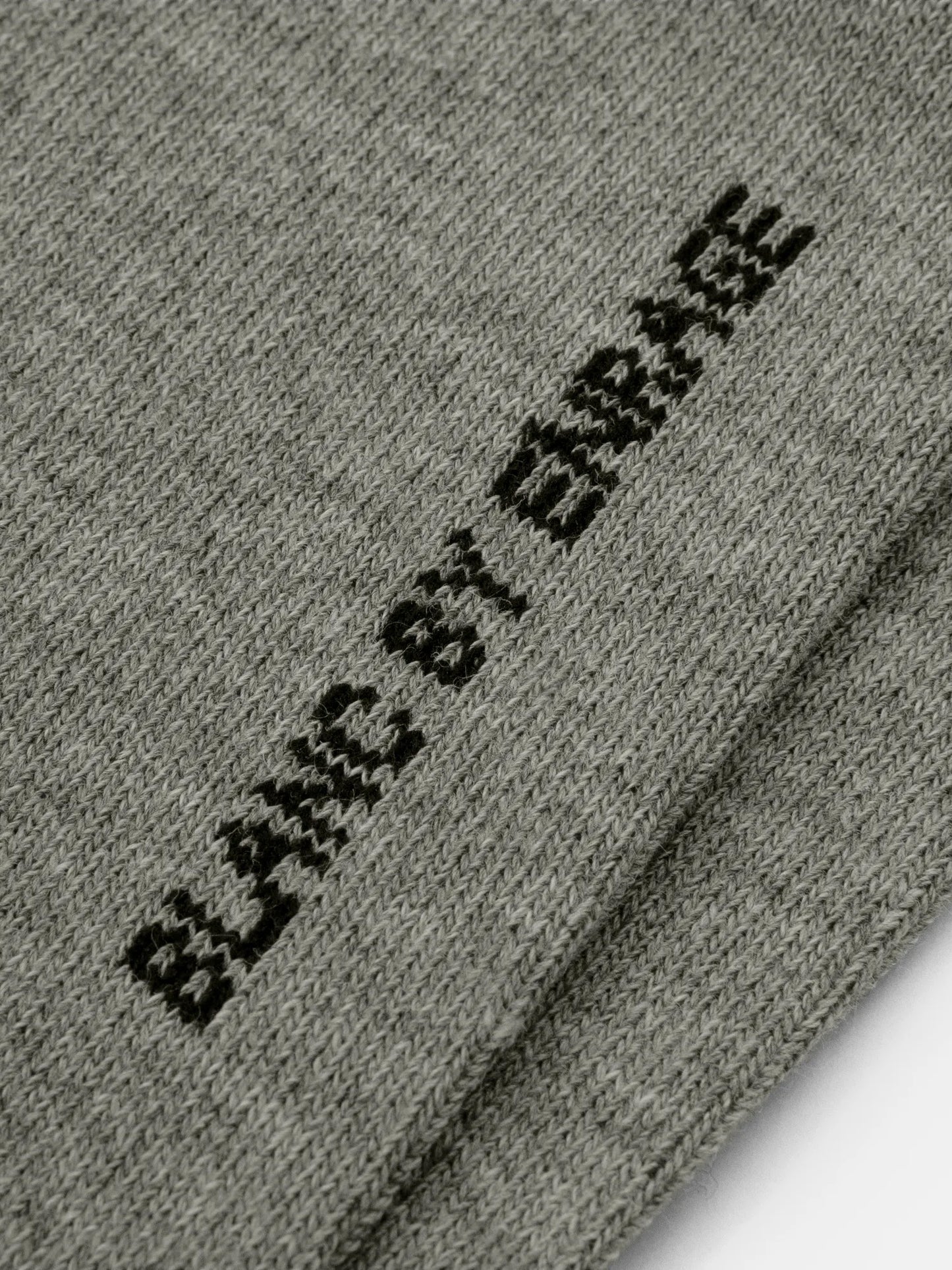 BLANC GREY TALL RIBBED SOCKS