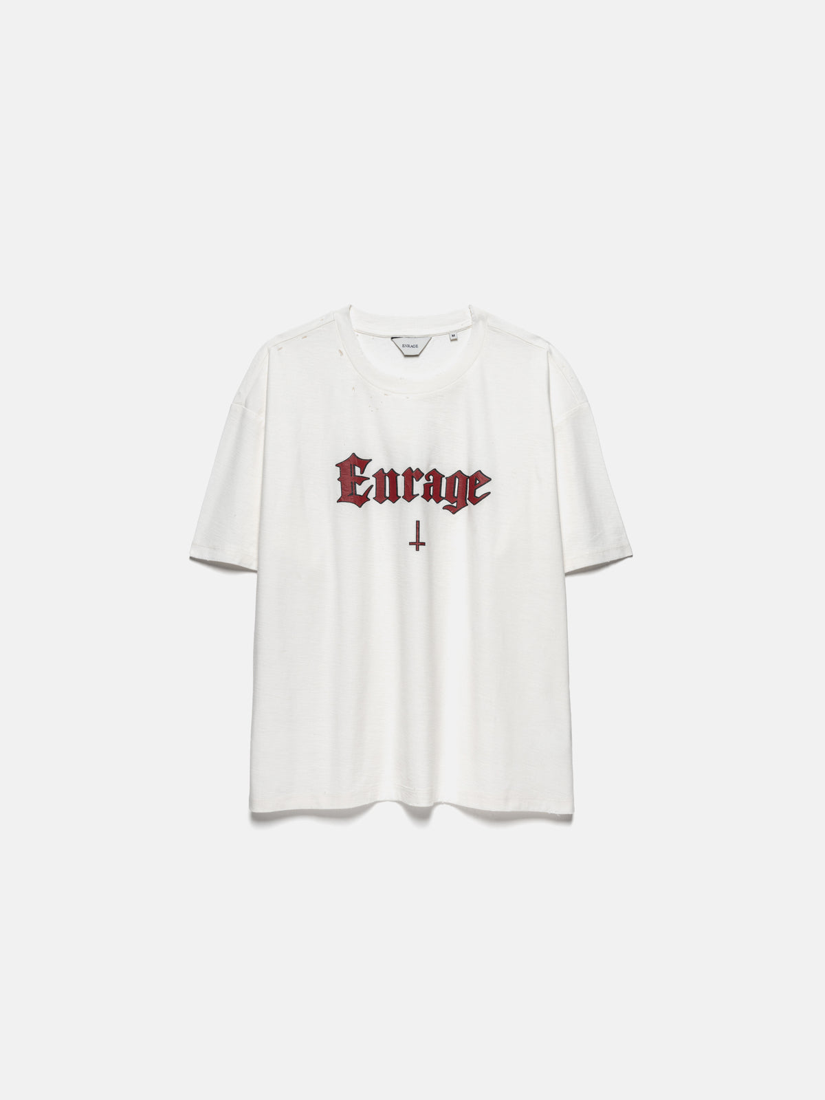 WORN SLUB LOGO TEE - WHITE