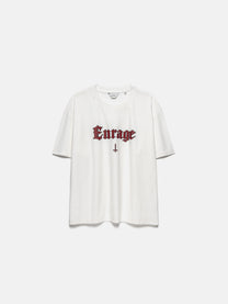 WORN SLUB LOGO TEE - WHITE