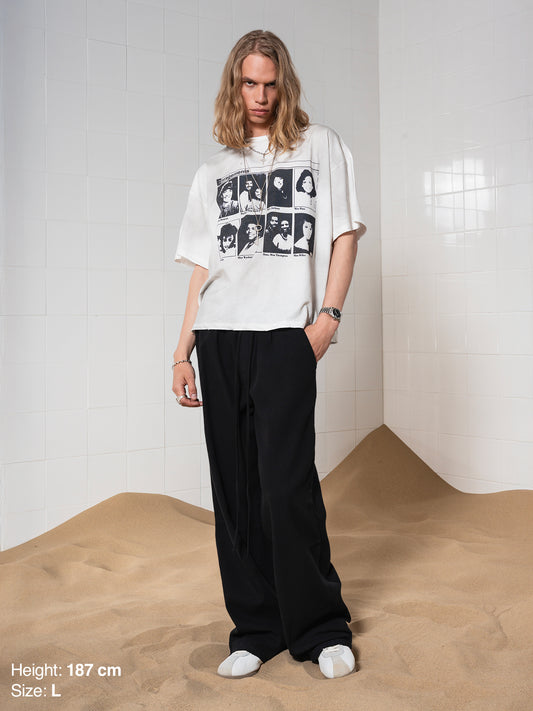 LINEN PANTS - BLACK