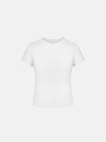 Tailliertes T-Shirt für Herren – Weiß