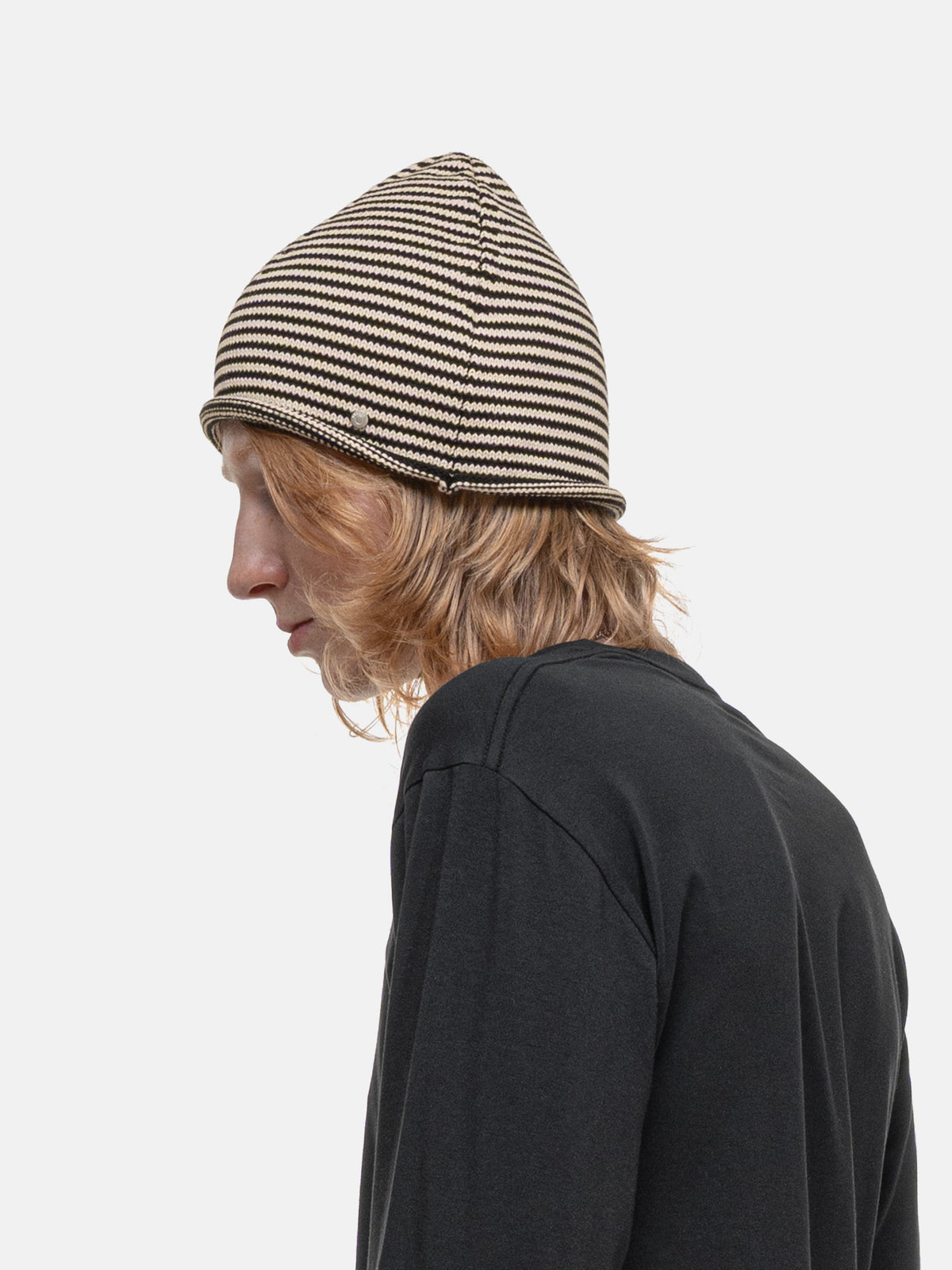 NOMAD BEANIE - BLACK STRIPED