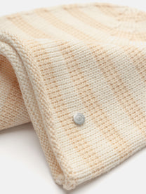 NOMAD BEANIE - BEIGE STRIPED