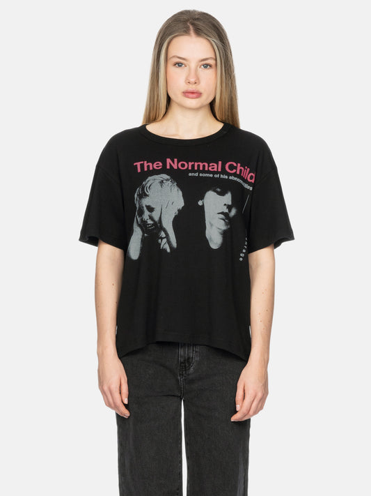 THE NORMAL CHILD BLACK 80S TEE