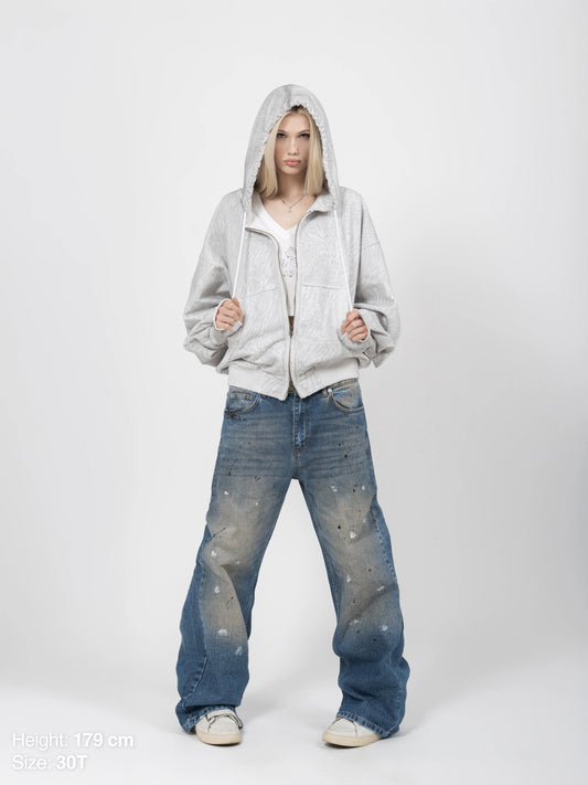 BOOTCUT JEANS - BLUE PAINTER