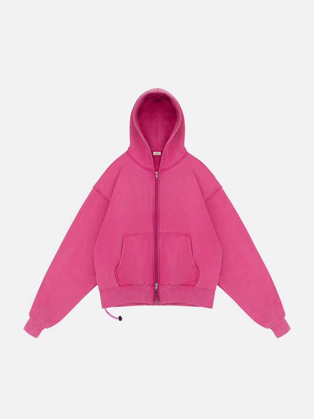 WASHED PINK ZIP HOODIE