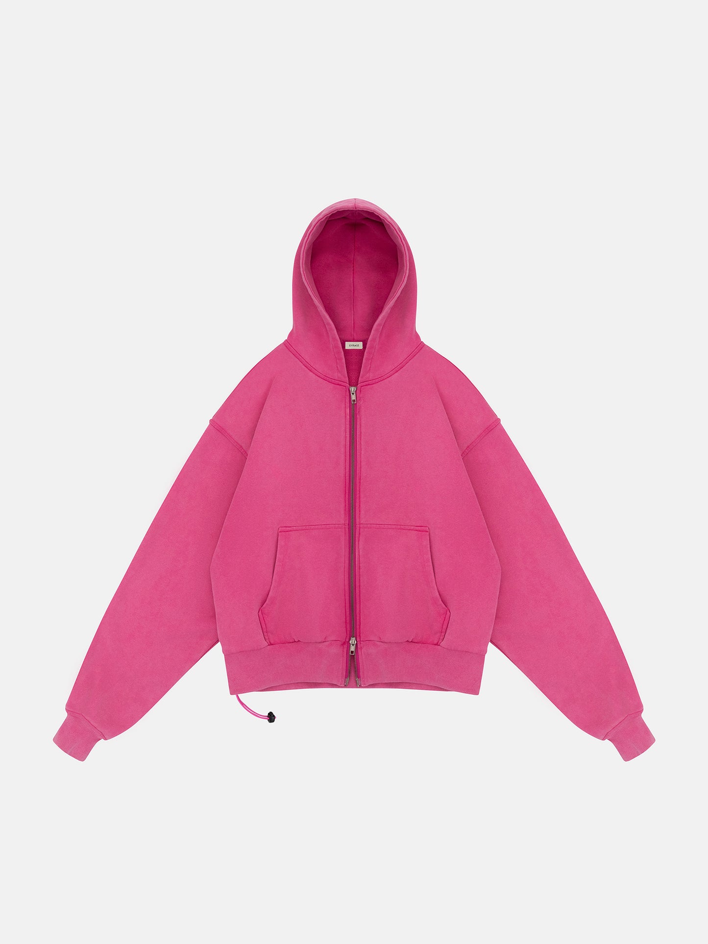 WASHED PINK ZIP HOODIE