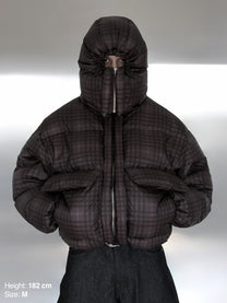 PUFFY JACKET - TARTAN