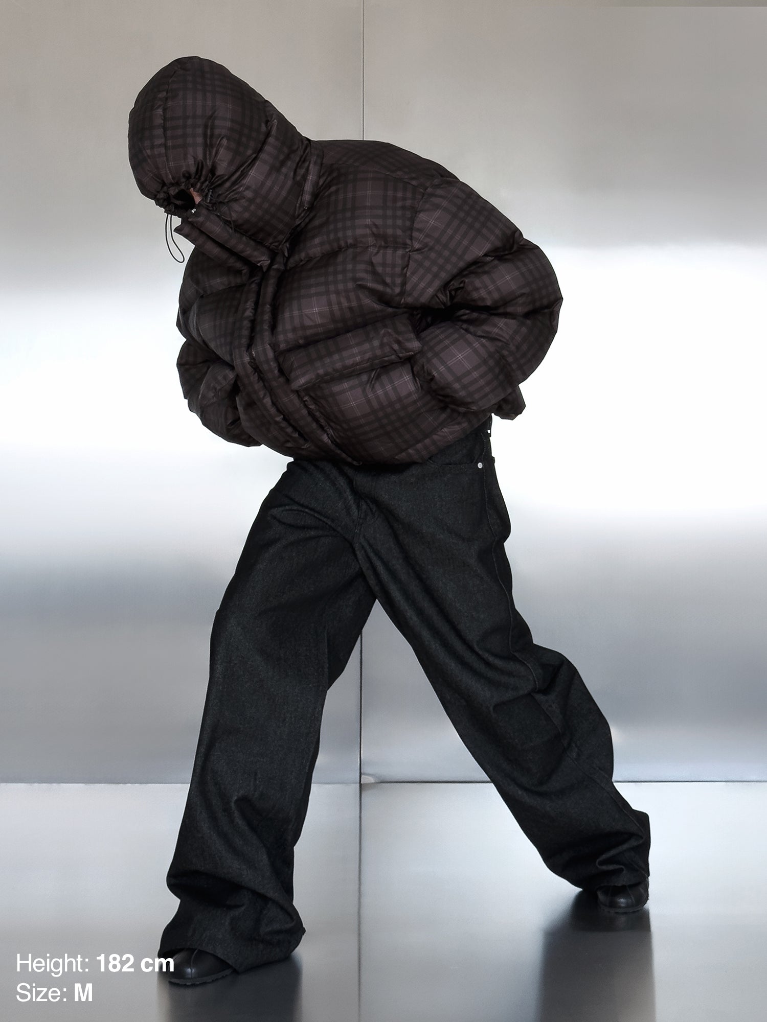 PUFFY JACKET - TARTAN