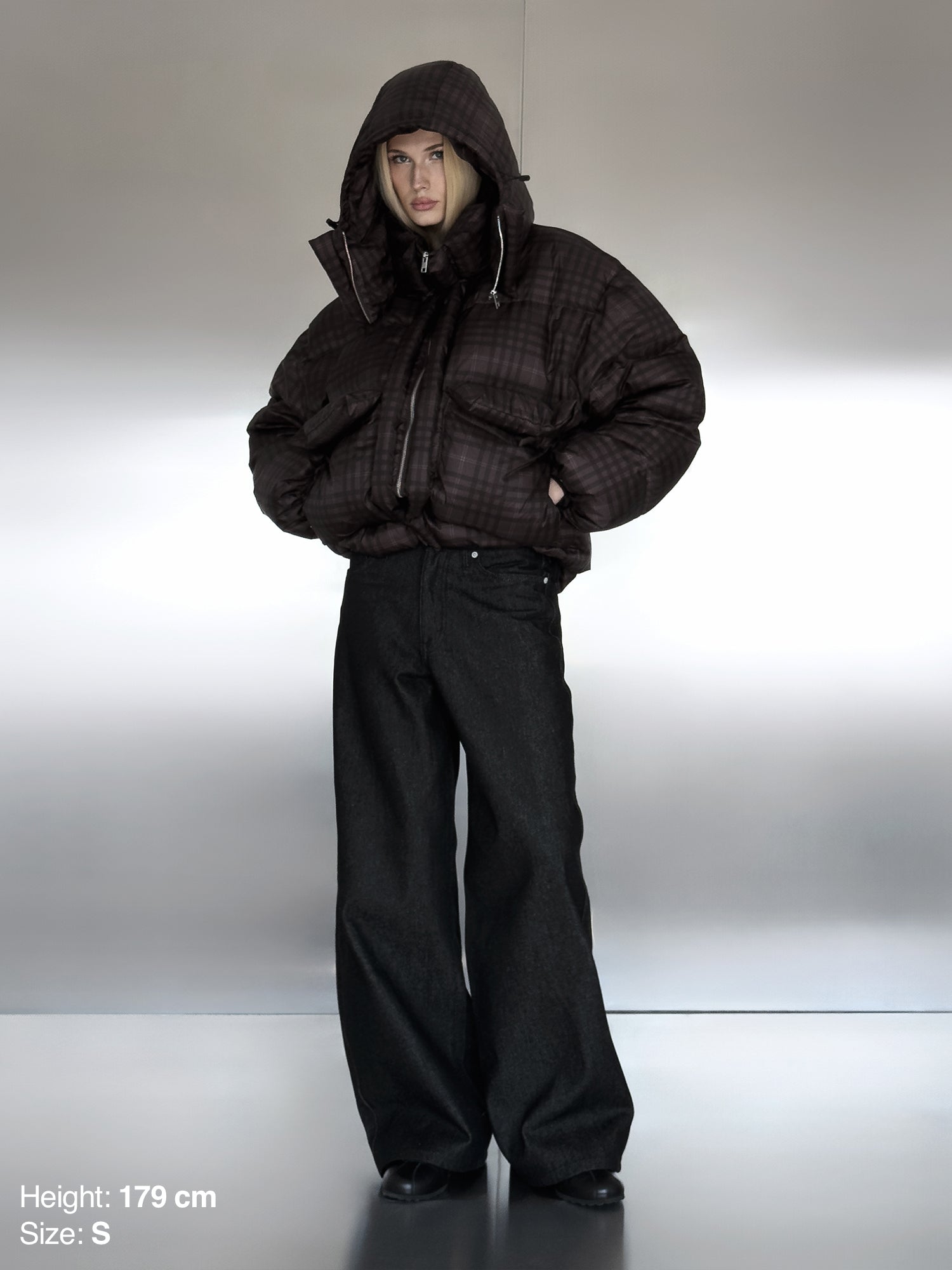 PUFFY JACKET - TARTAN