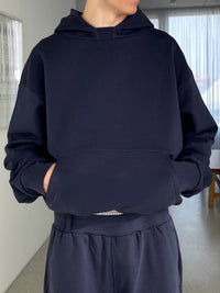 THE BLANC HOODIE - RICH NAVY