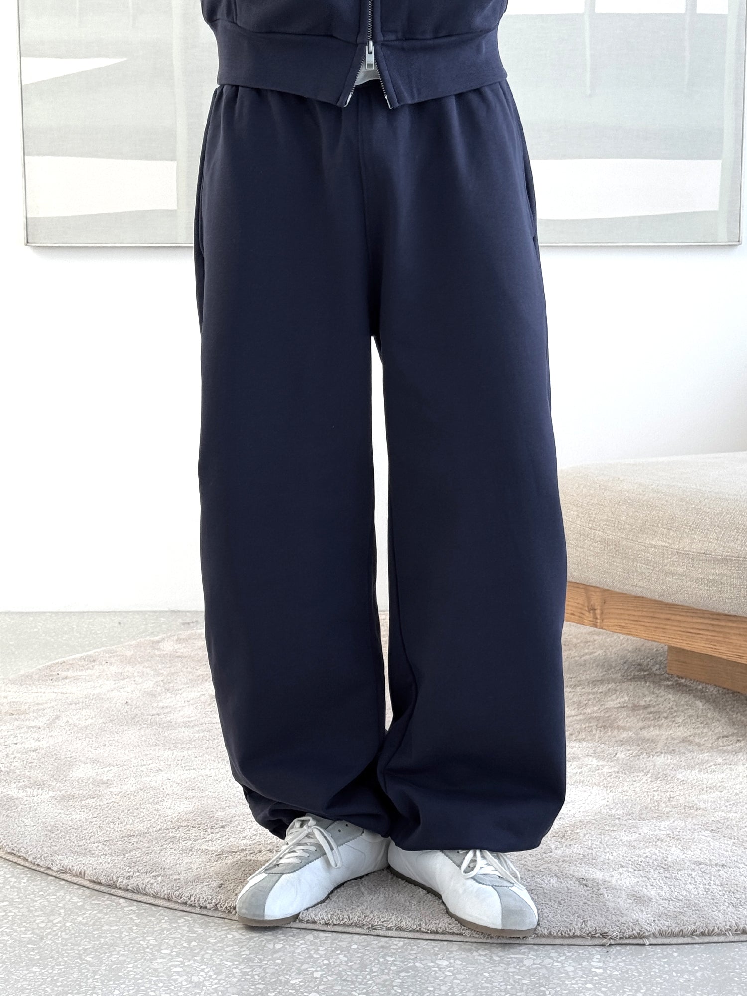 THE BLANC SWEATPANTS - INTENSIVES MARINEBLAU