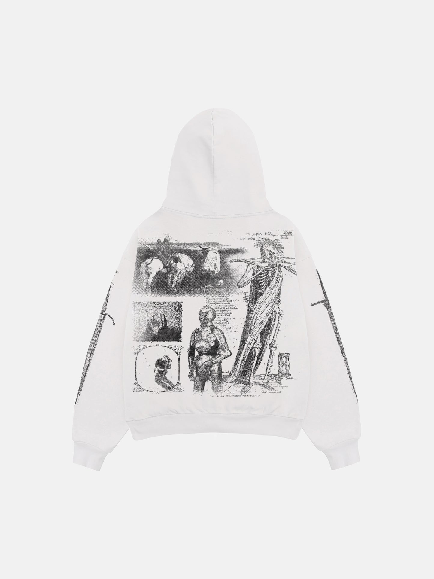 DUNGEON ZIP HOODIE - BLANC