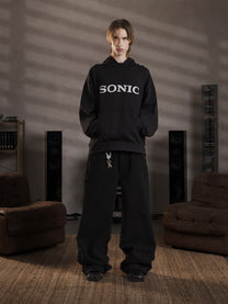 THE SONIC HOODIE - VINTAGE SCHWARZ