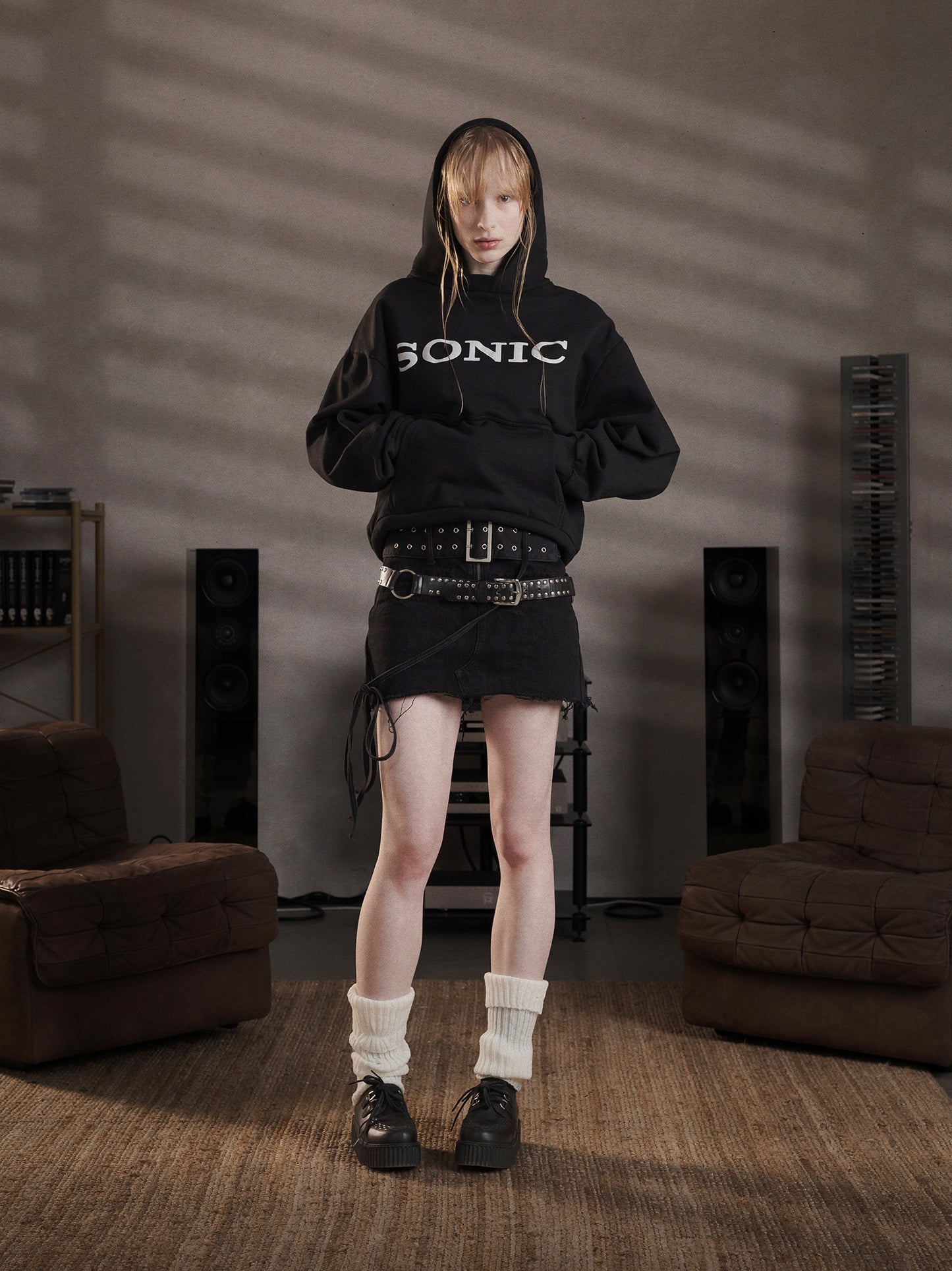 THE SONIC HOODIE - VINTAGE BLACK