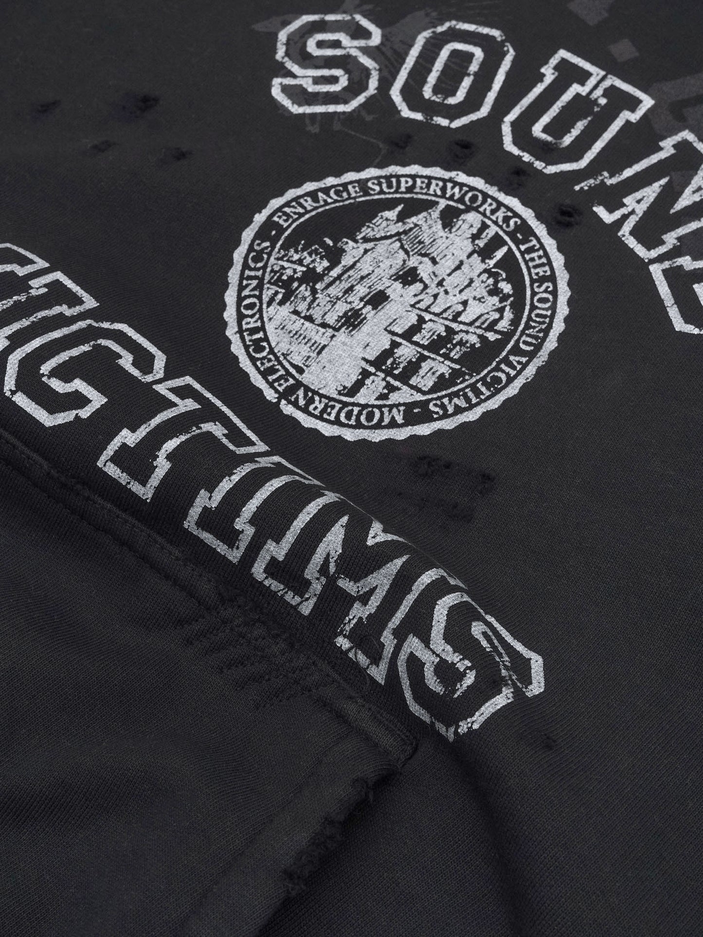 THE SOUND VICTIMS HOODIE - VINTAGE BLACK