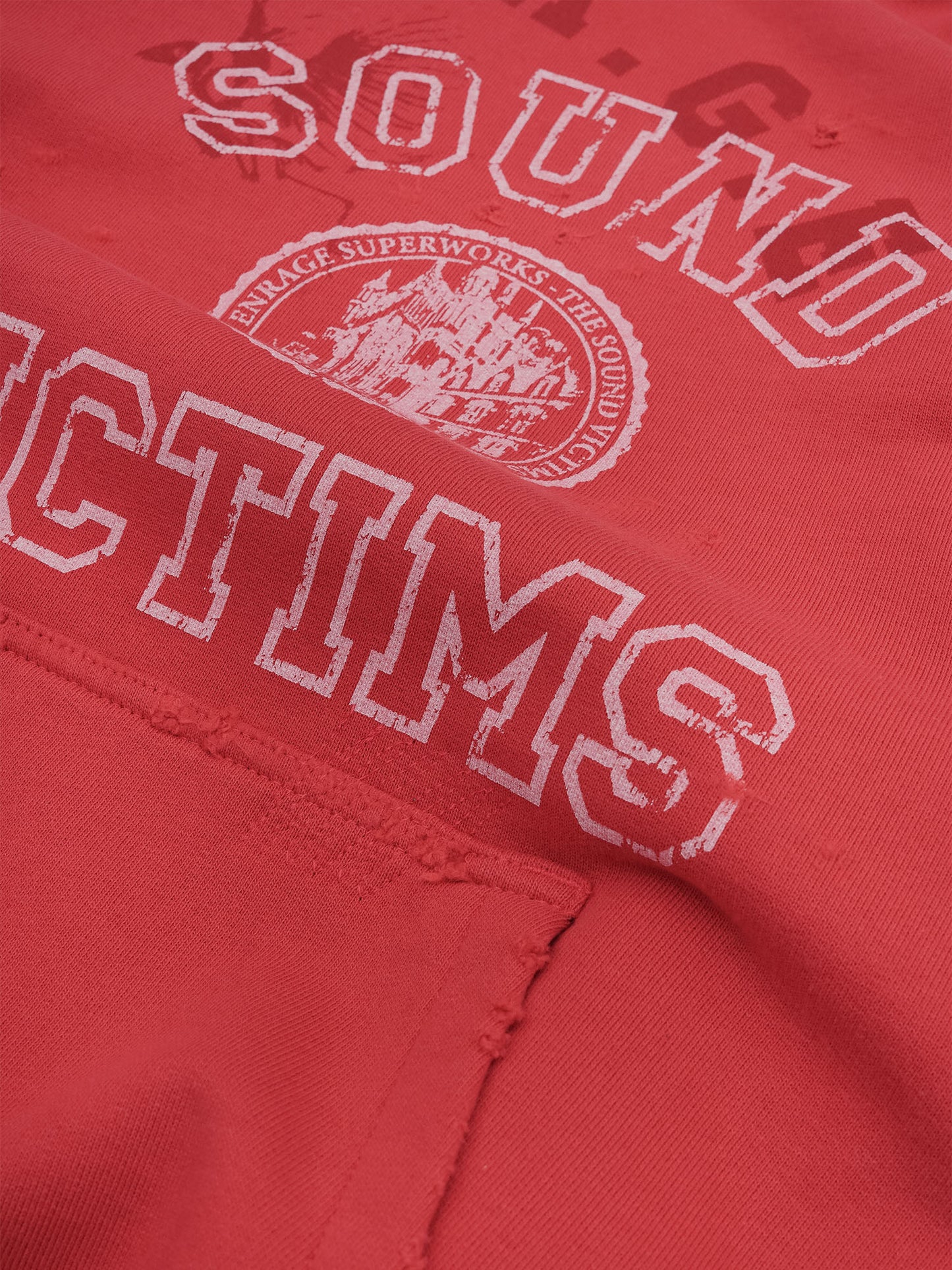 THE SOUND VICTIMS HOODIE - VINTAGE RED