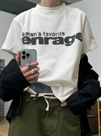 SATAN'S FAVORITE 90S TEE - VINTAGE WHITE