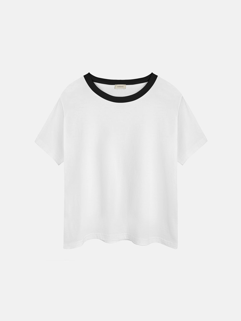 BLANC WHITE&BLACK SILKY TEE