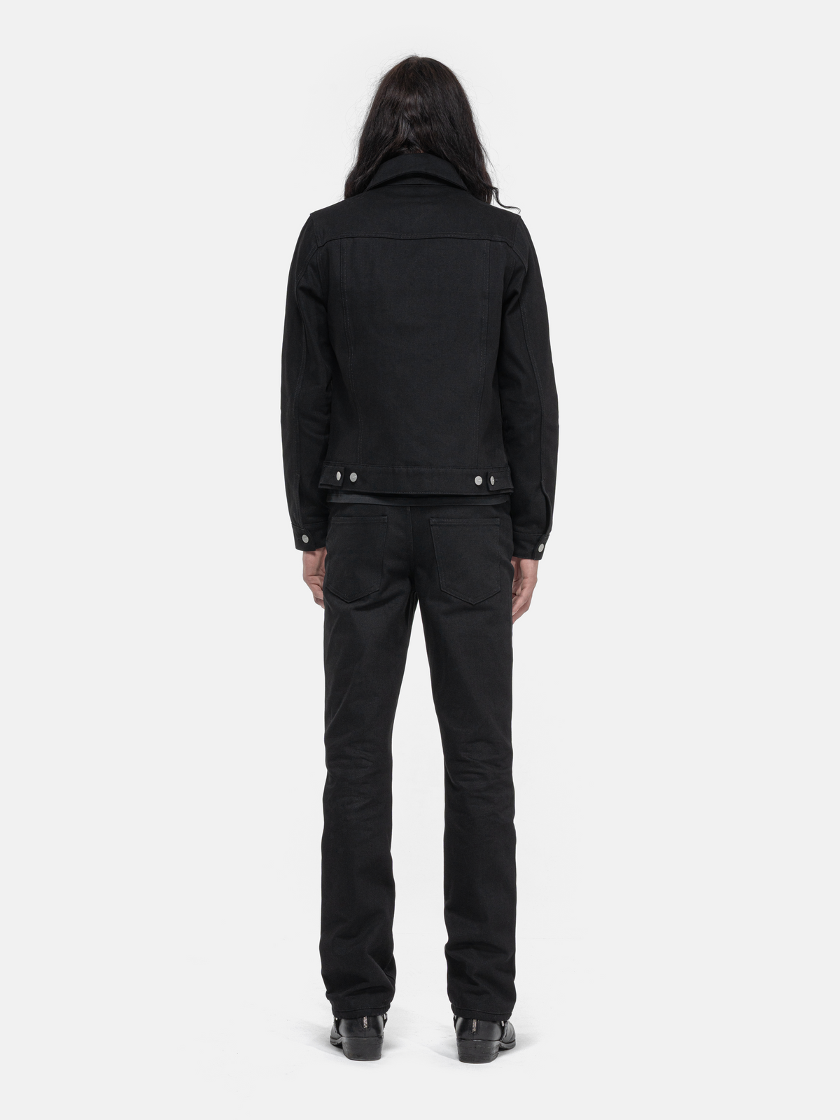 DENIM JACKET - ALL BLACK