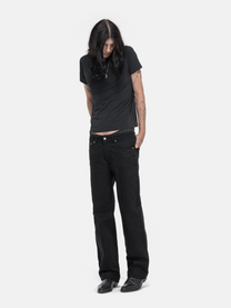 STRAIGHT JEANS - ALL BLACK DENIM