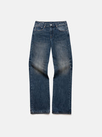 STRAIGHT JEANS - WASHED NAVY DENIM