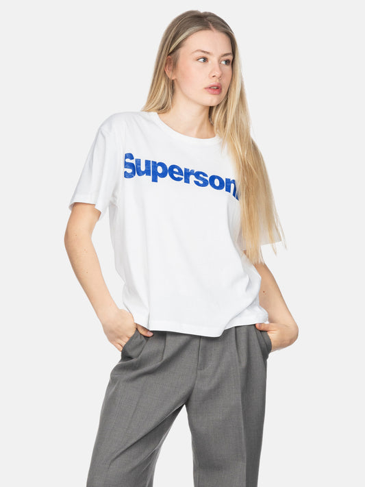 SUPERSONIC WHITE 80S TEE