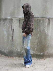 HEAVY ZIP HOODIE - TARTAN