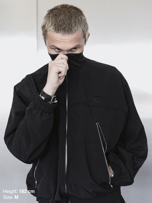 TRACKSUIT JACKET - BLACK