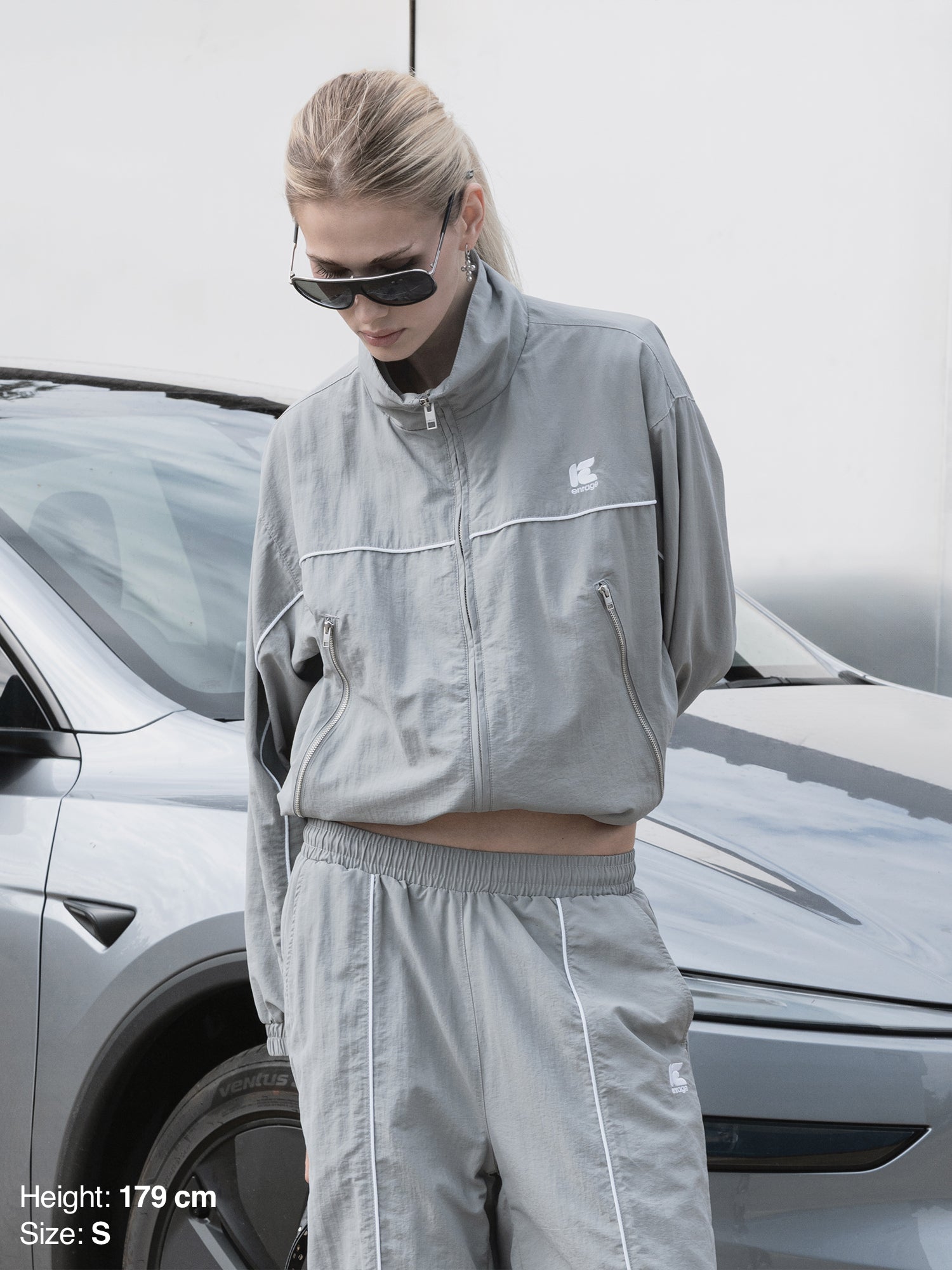 TRACKSUIT JACKET - GRAY