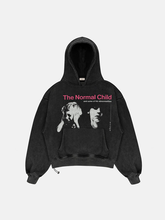 THE NORMAL CHILD EDITOR'S CUT WASHED BLACK HOODIE