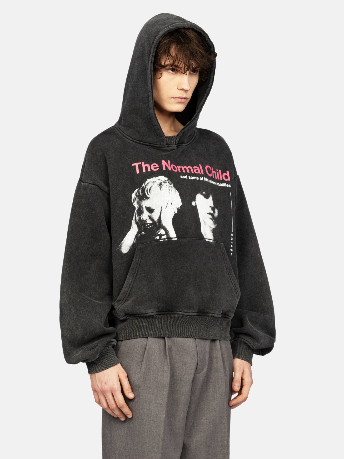 THE NORMAL CHILD EDITOR'S CUT WASHED BLACK HOODIE