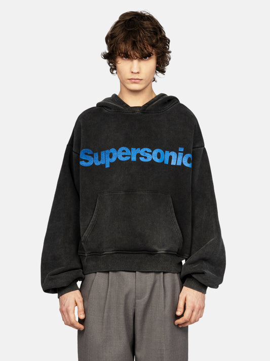 SUPERSONIC EDITOR'S CUT WASHED BLACK HOODIE