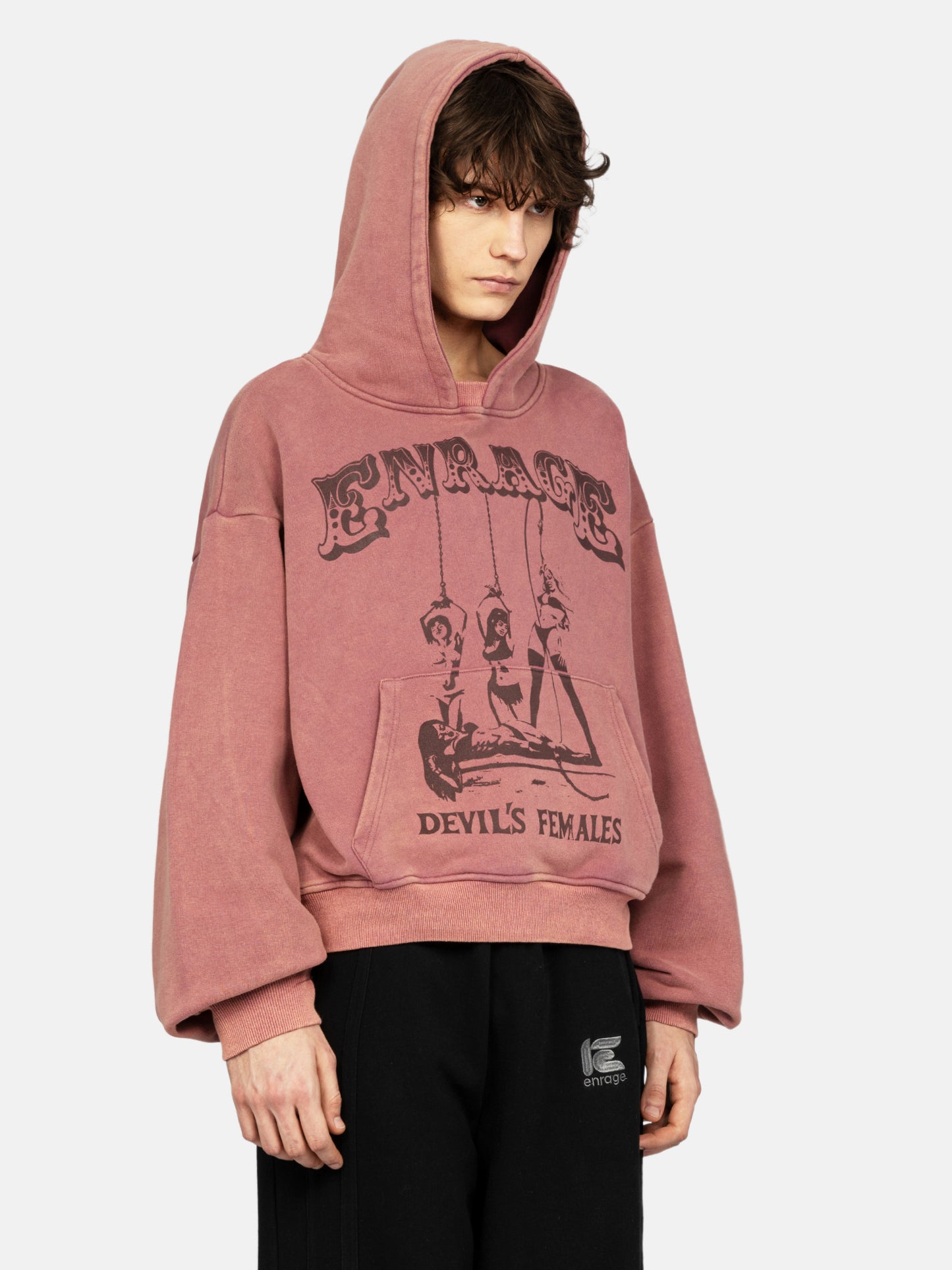 DEVIL'S FEMALES EDITOR'S CUT WASHED ROSE HOODIE