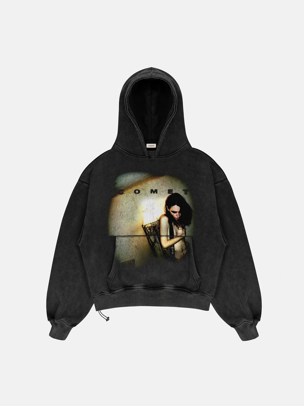 COMET EDITOR'S CUT WASHED BLACK HOODIE