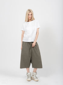 ROUND NECK TEE - WHITE TAPE