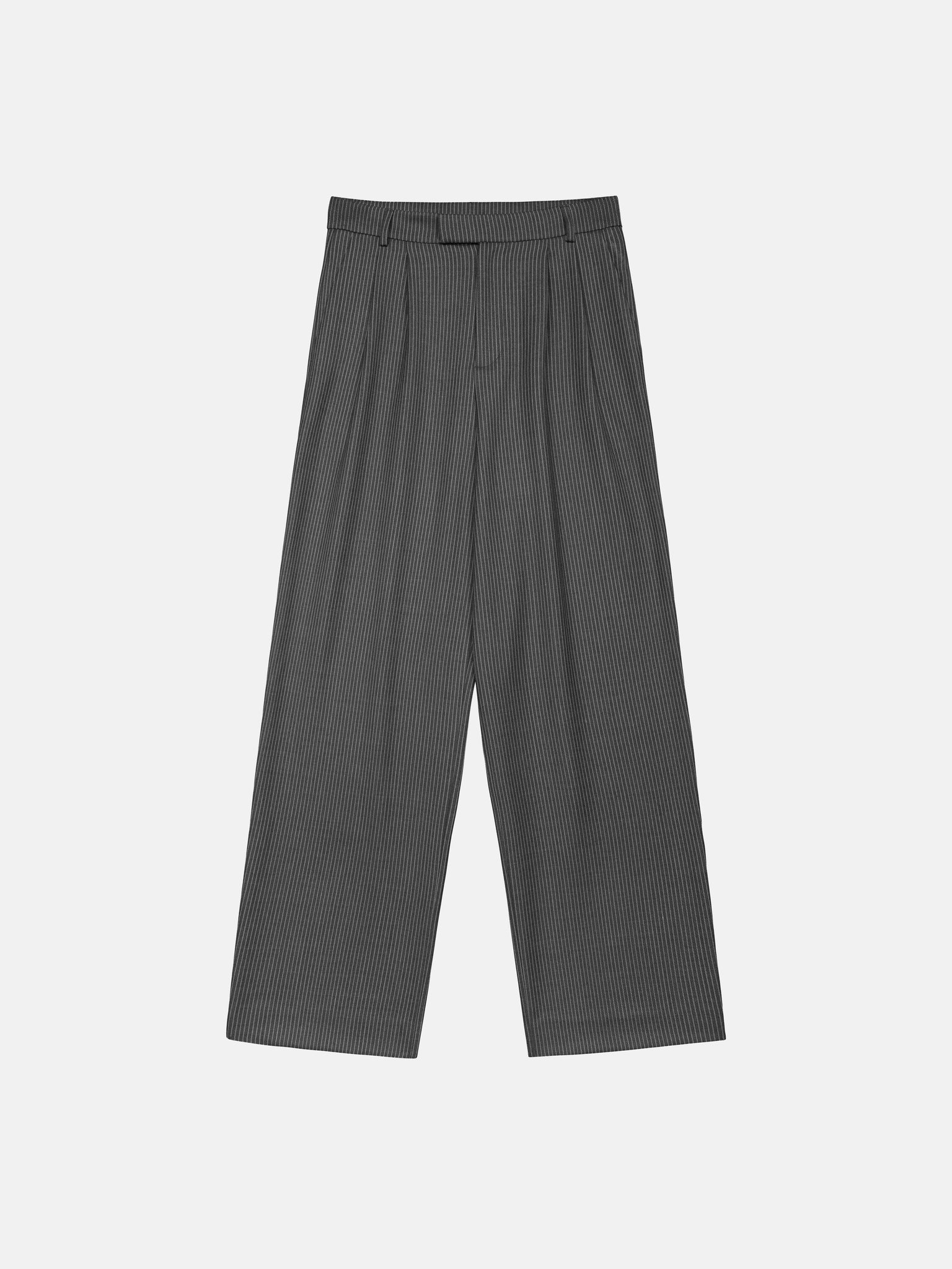 plissierte Hose – Nadelstreifen