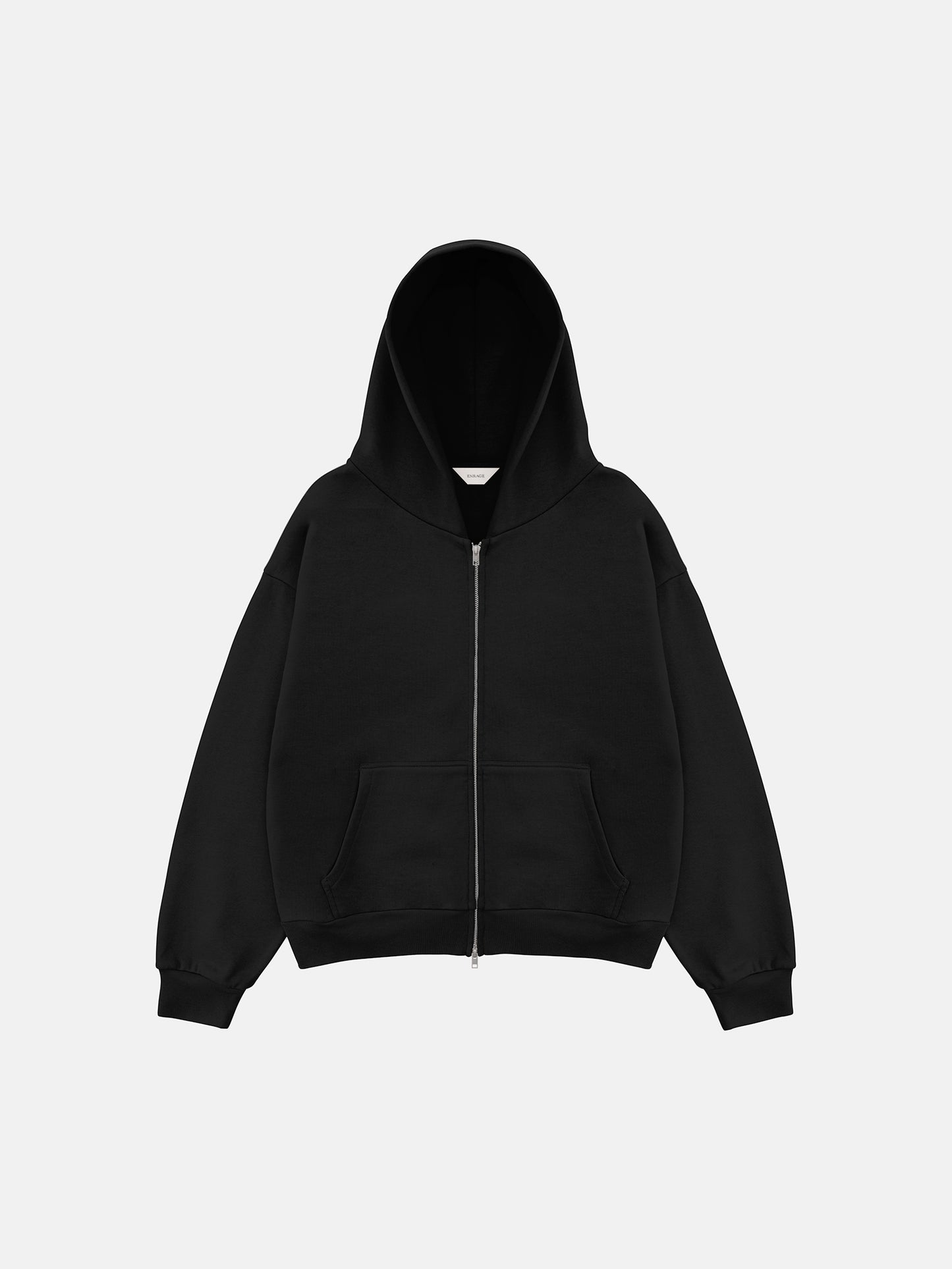 THE BLANC ZIP HOODIE - BLACK