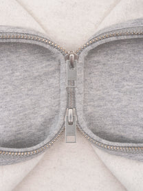 THE BLANC ZIP HOODIE - GRAY