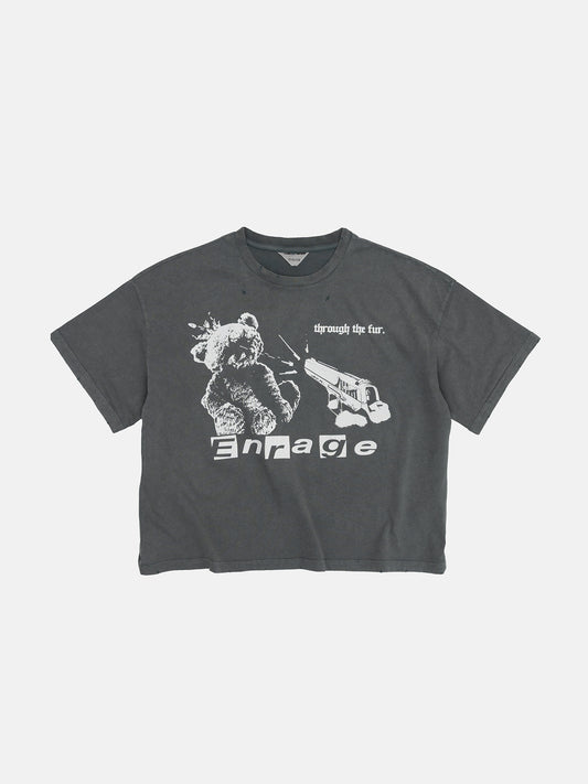 BAGGY TEE - VINTAGE BLACK TEDDY