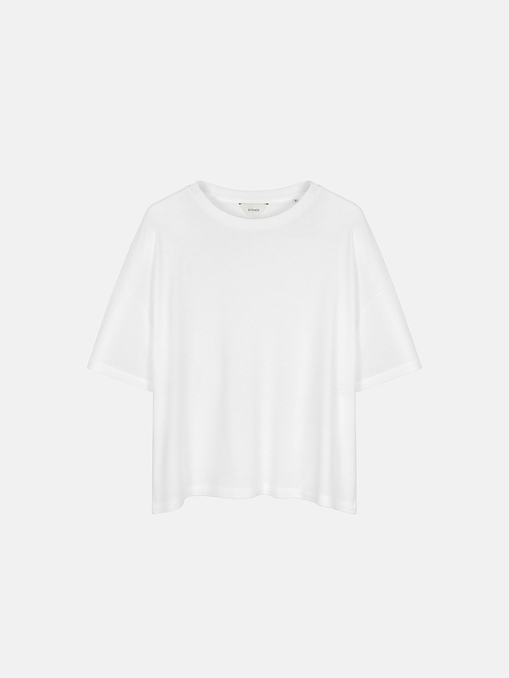 RIB BAGGY TEE - WHITE