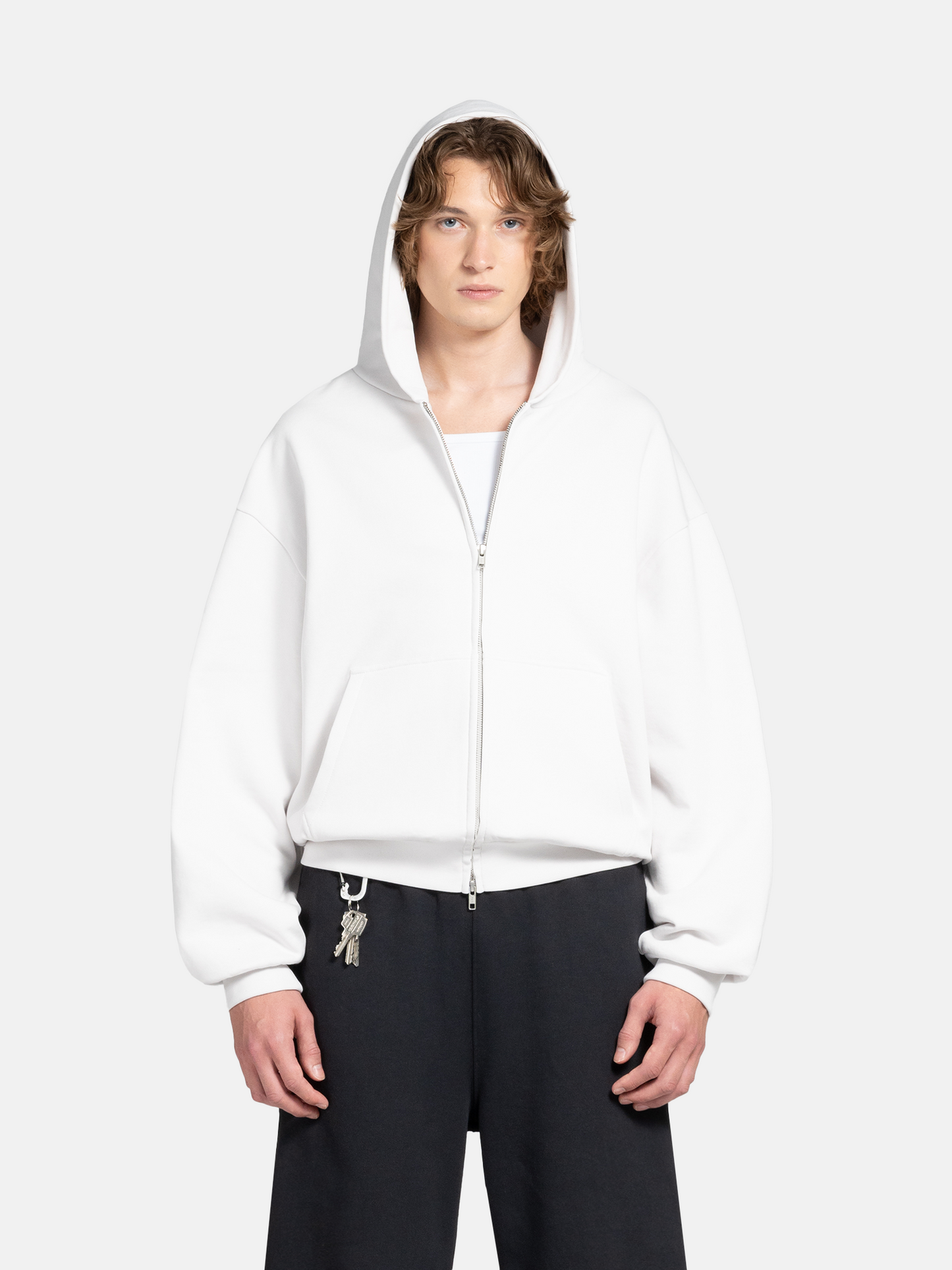 THE BLANC ZIP HOODIE - BLANC