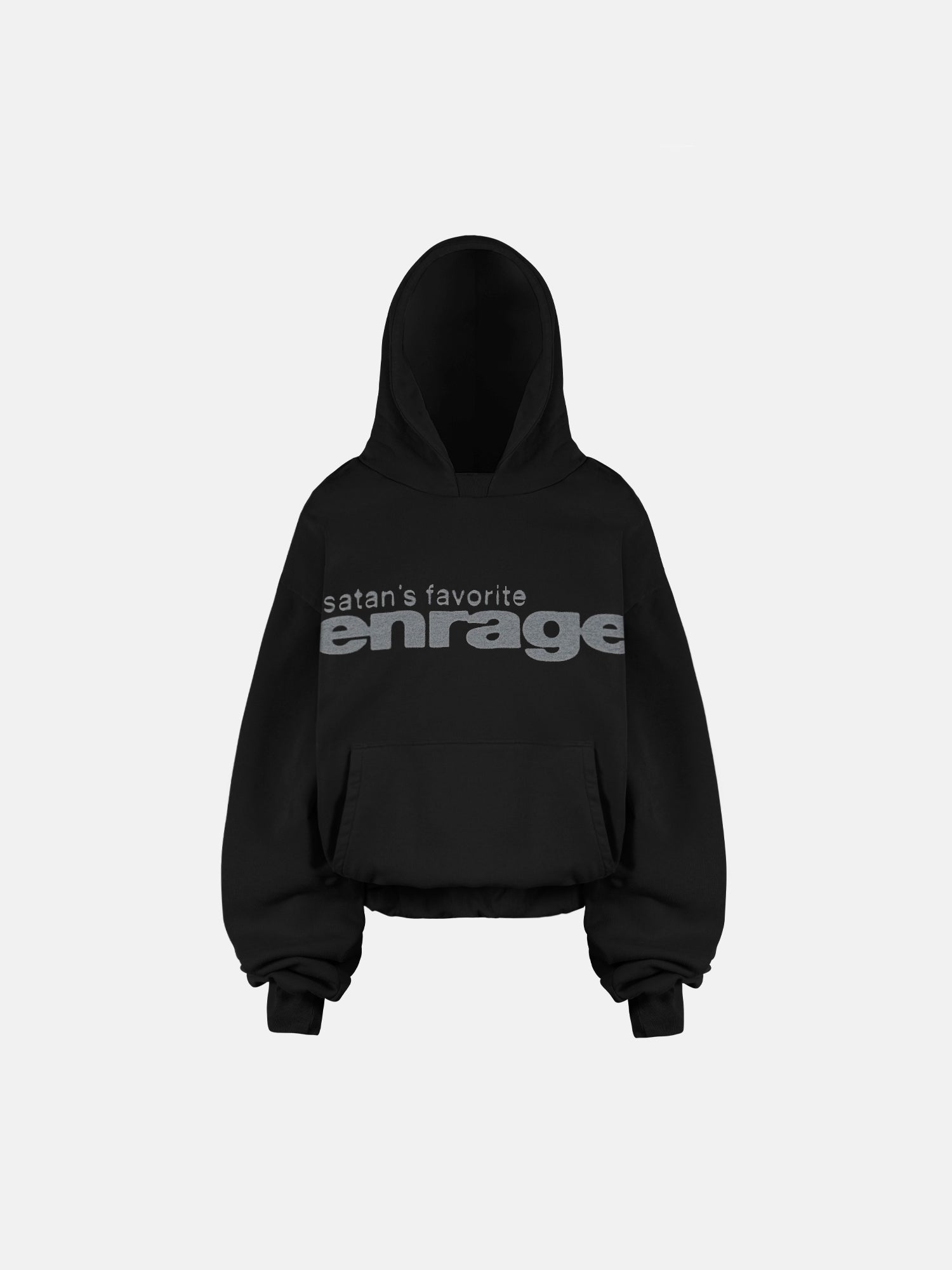 THE SATAN'S FAVORITE HOODIE - BLACK