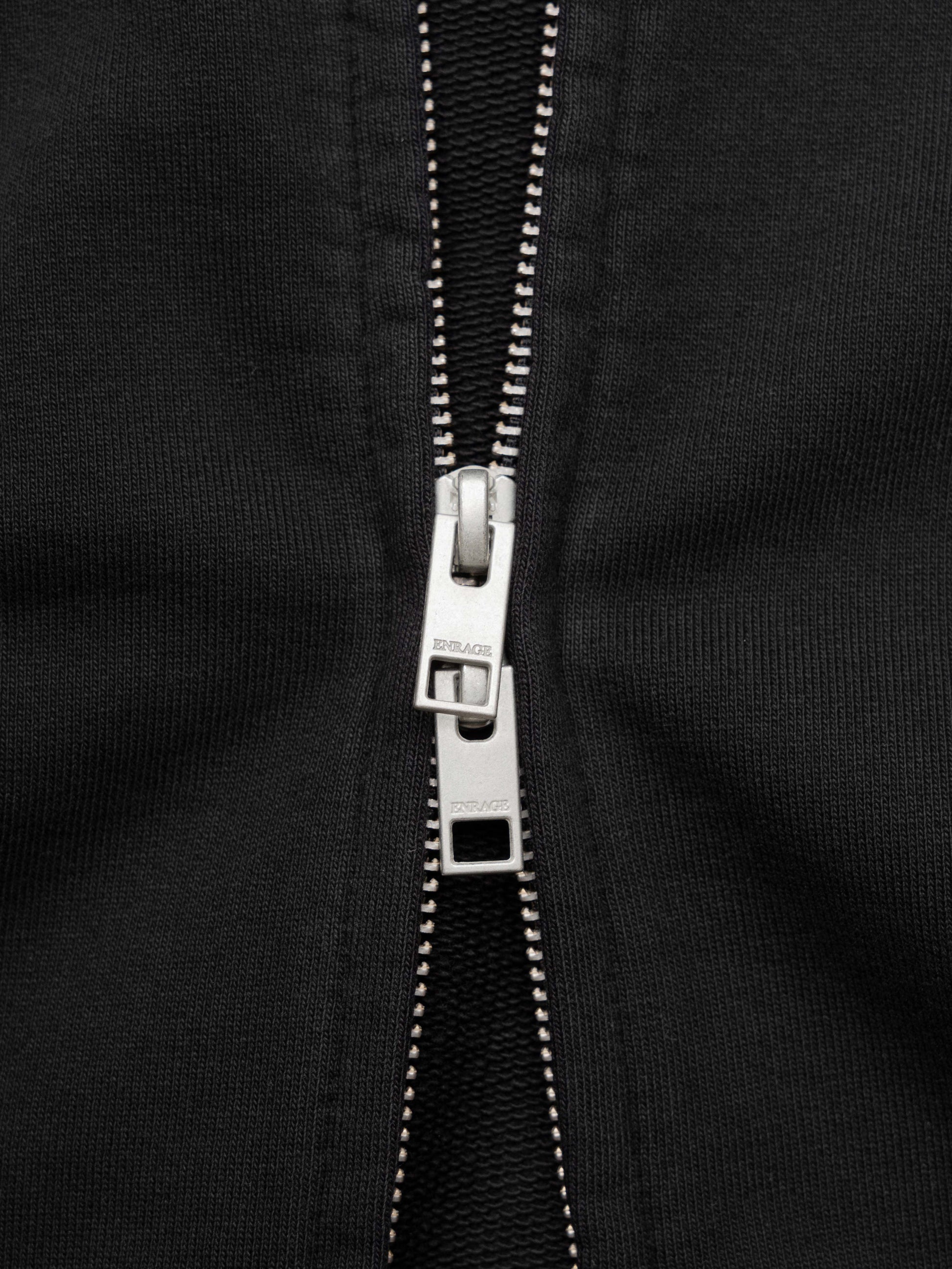 BUBBLE ZIP HOODIE - BLACK