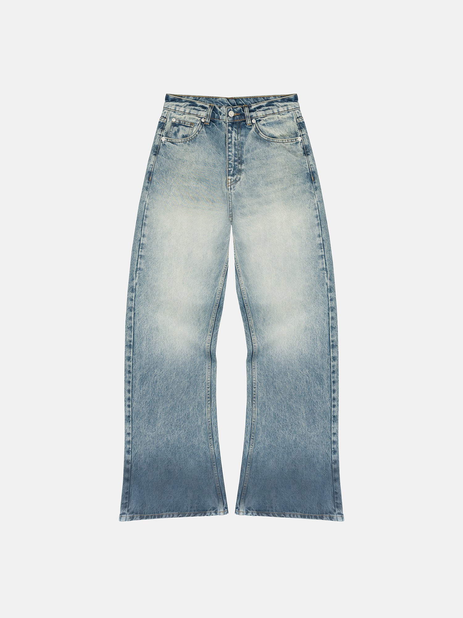 BOOTCUT-JEANS – NASSBLAU
