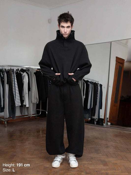 BUBBLE HIGH NECK - BLACK