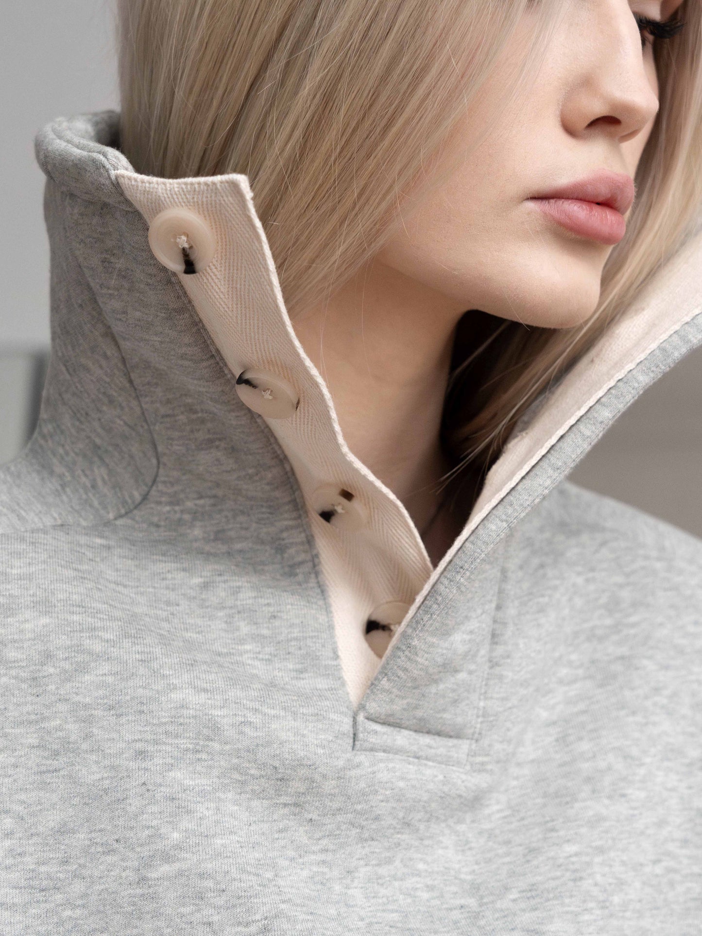 BUBBLE HIGH NECK - GRAY