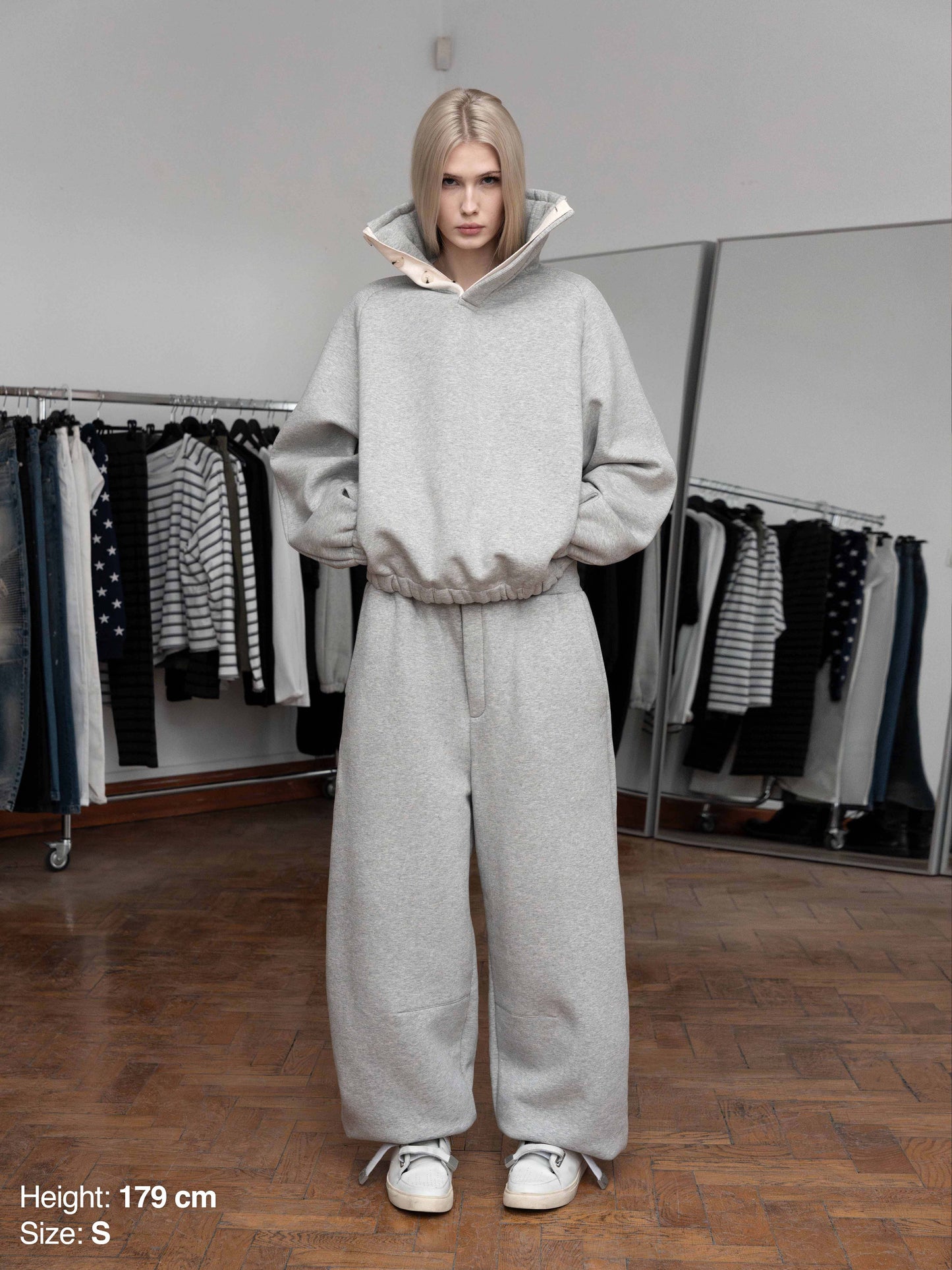 BUBBLE HIGH NECK - GRAY